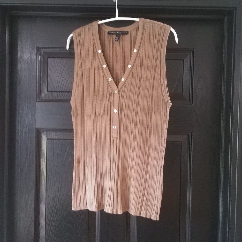 Ribbed chocolate brown tank